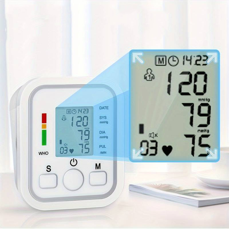 Digital Blodtrycksmätare - Minnesfunktion för 99 avläsningar