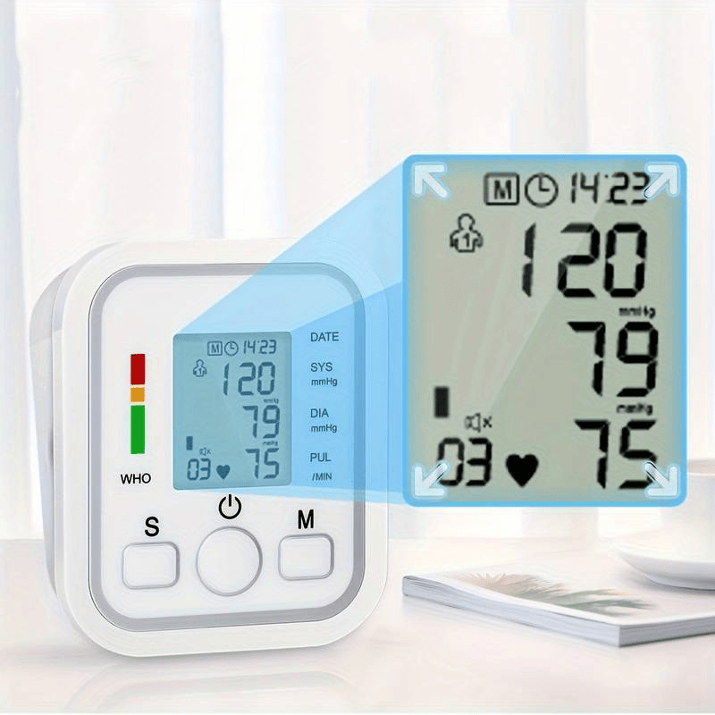 Digital Blodtrycksmätare - Minnesfunktion för 99 avläsningar