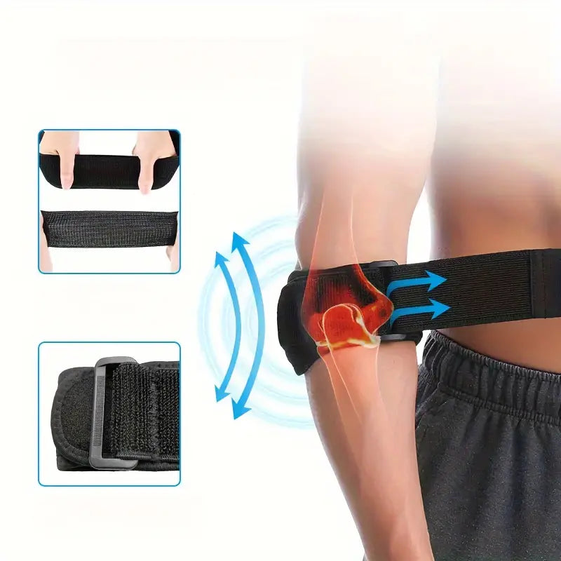 Justerbart stöd för tennisarmbåge