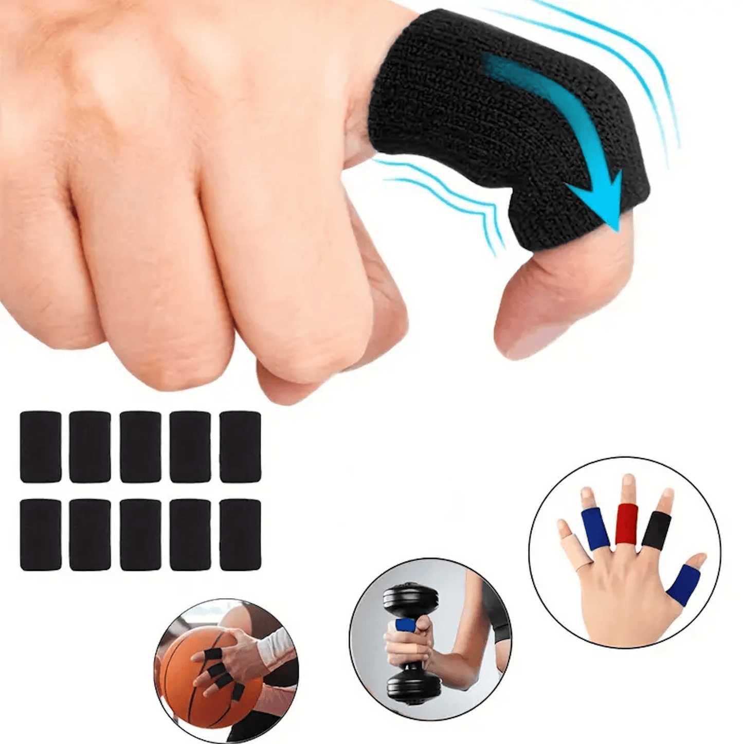 Artrit Fingerkompressionshylsor (10 st)