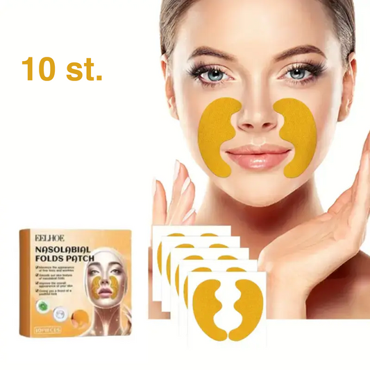 Rynkutjämnande plåster för näsa & läppar – återfuktande, alkoholfri (10 st)