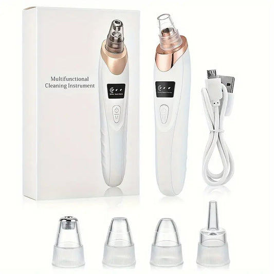 Elektrisk Pormaskborttagare – Uppladdningsbar Porrengörare med 3 sugnivåer