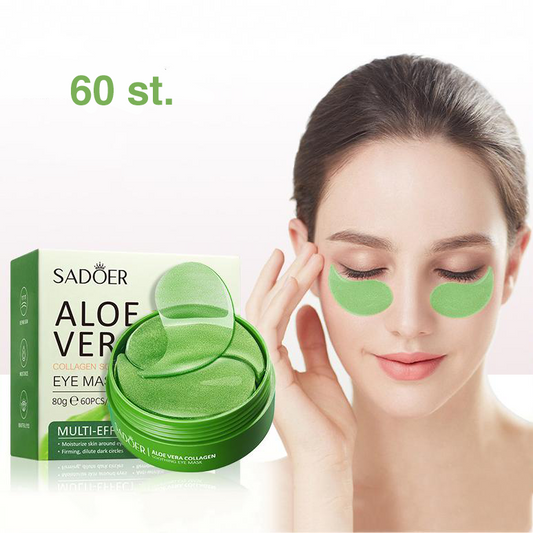 Kollagenögonmask med Aloe Vera – återfuktar, stramar upp & minskar rynkor (60 st)