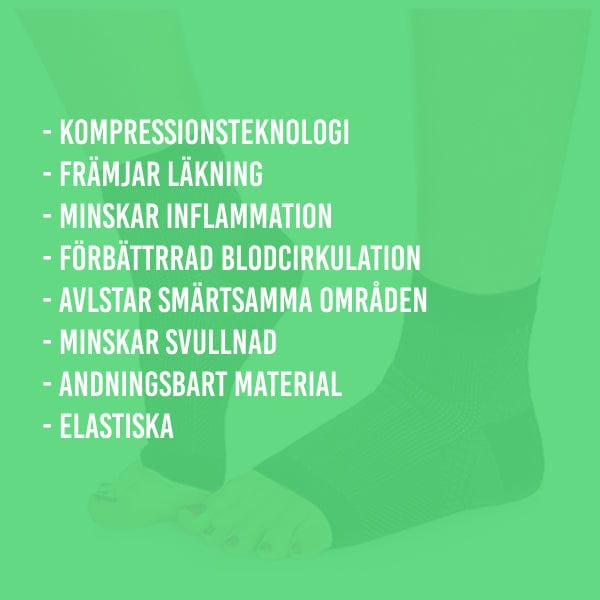 Hälsporrestrumpa med kompression (2 st)