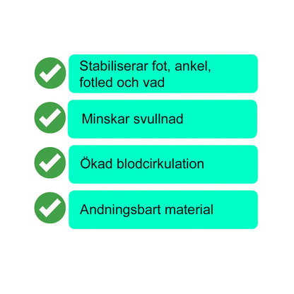 Kompressionsstrumpor vardag (4 par)