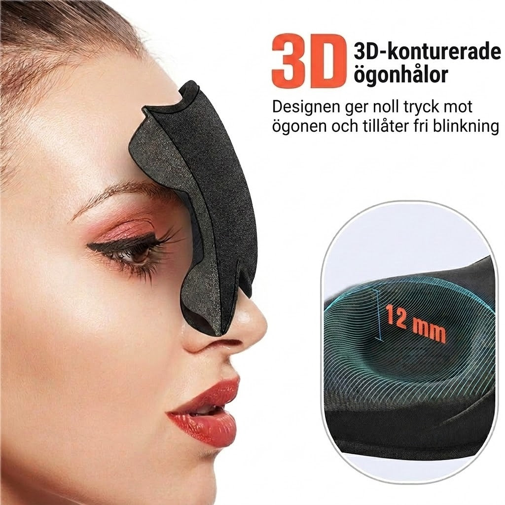 Total mørkleggings-søvnmaske for dypere søvn
