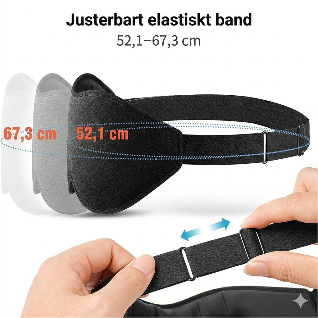 Total mørkleggings-søvnmaske for dypere søvn