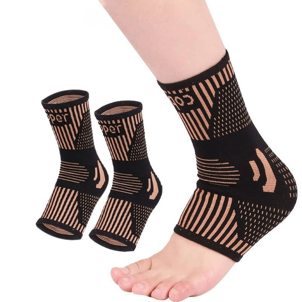 Fotledsstöd med kompression (2 st)