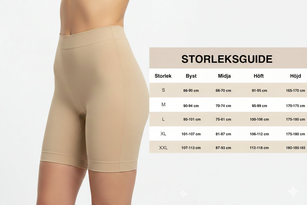 Högmidjade formtrosor med midjekontroll & rumplyft