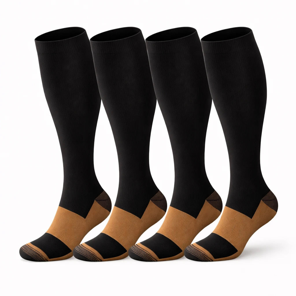 Bekväma kompressionsstrumpor för daglig användning