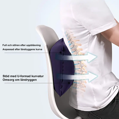 Uppblåsbar Kudde för Nack- och Ryggstöd