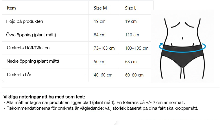 Höftstöd med kompression
