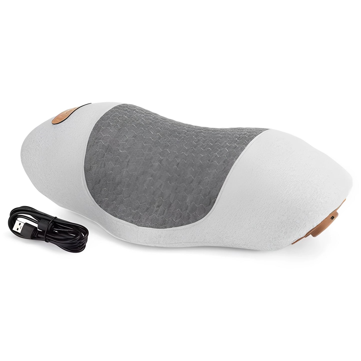 Med nackmassagekudden ingår även laddare