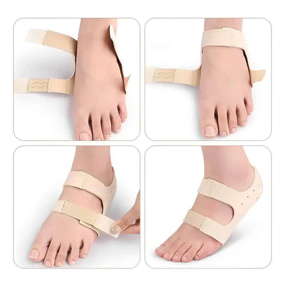 Hälskydd som används runt foten för att minska tryck vid gång