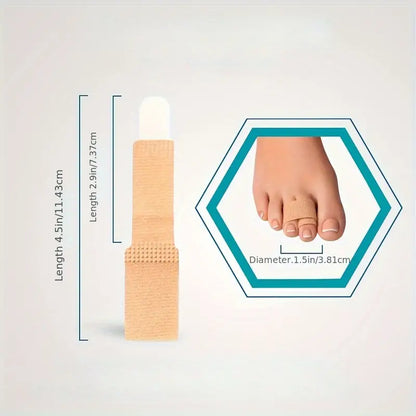 Illustration som visar hur tåstöd och fingerband används