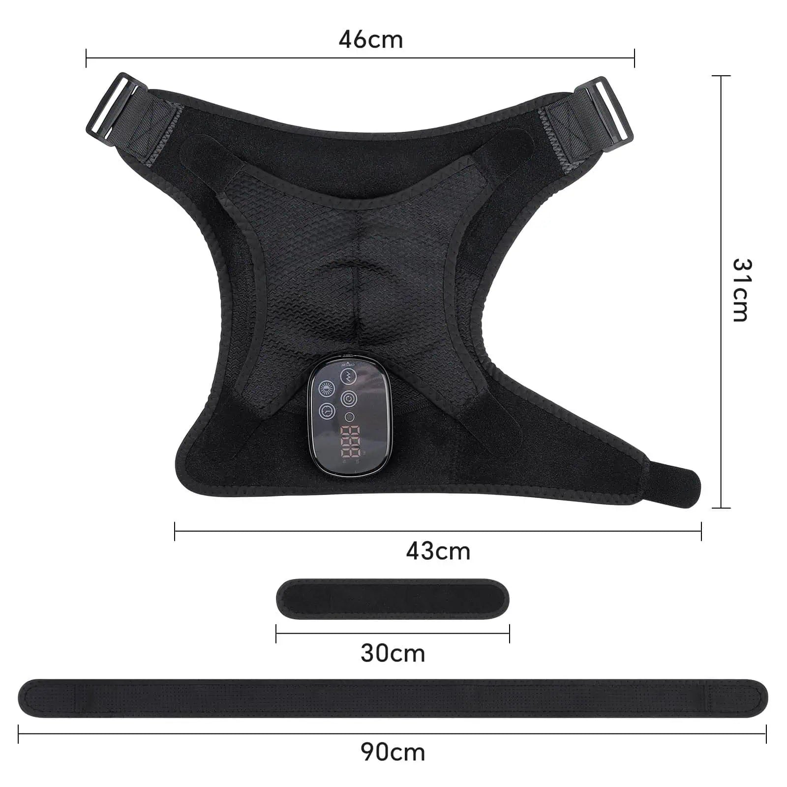 Ergonomisk design på axelmassage anpassad för axel och nacke