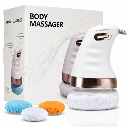 Cellulit massage maskin med utbytbara massageöverdrag och justerbar intensitet.