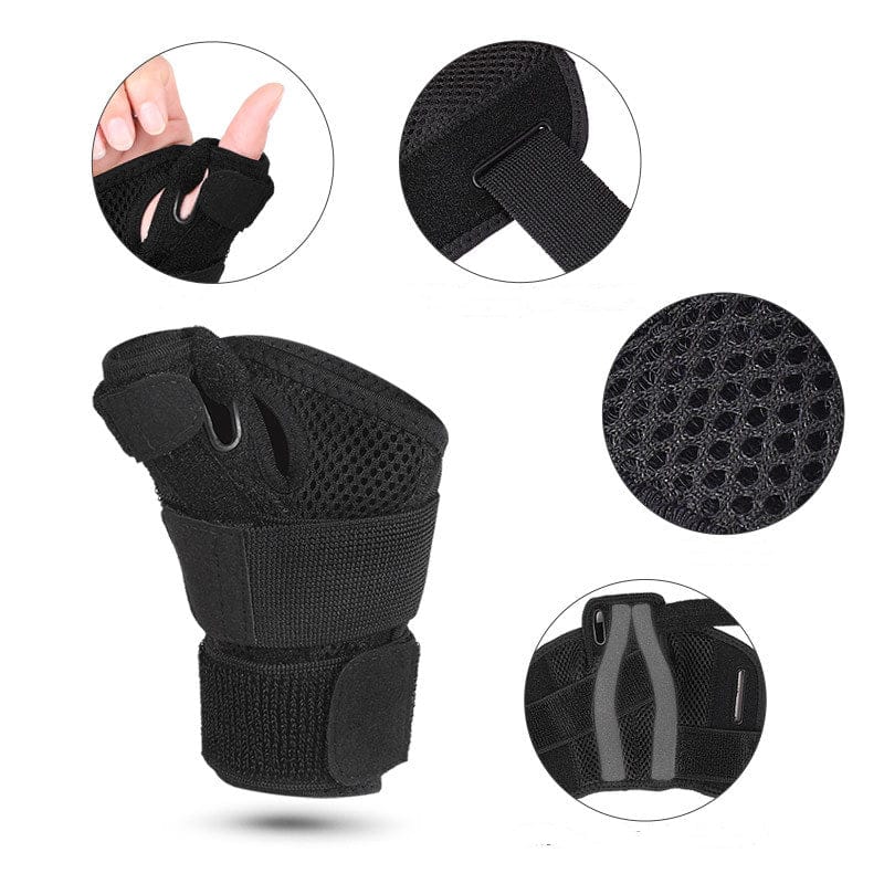 Stabilt handledsstöd med ventilerande material för ökad komfort