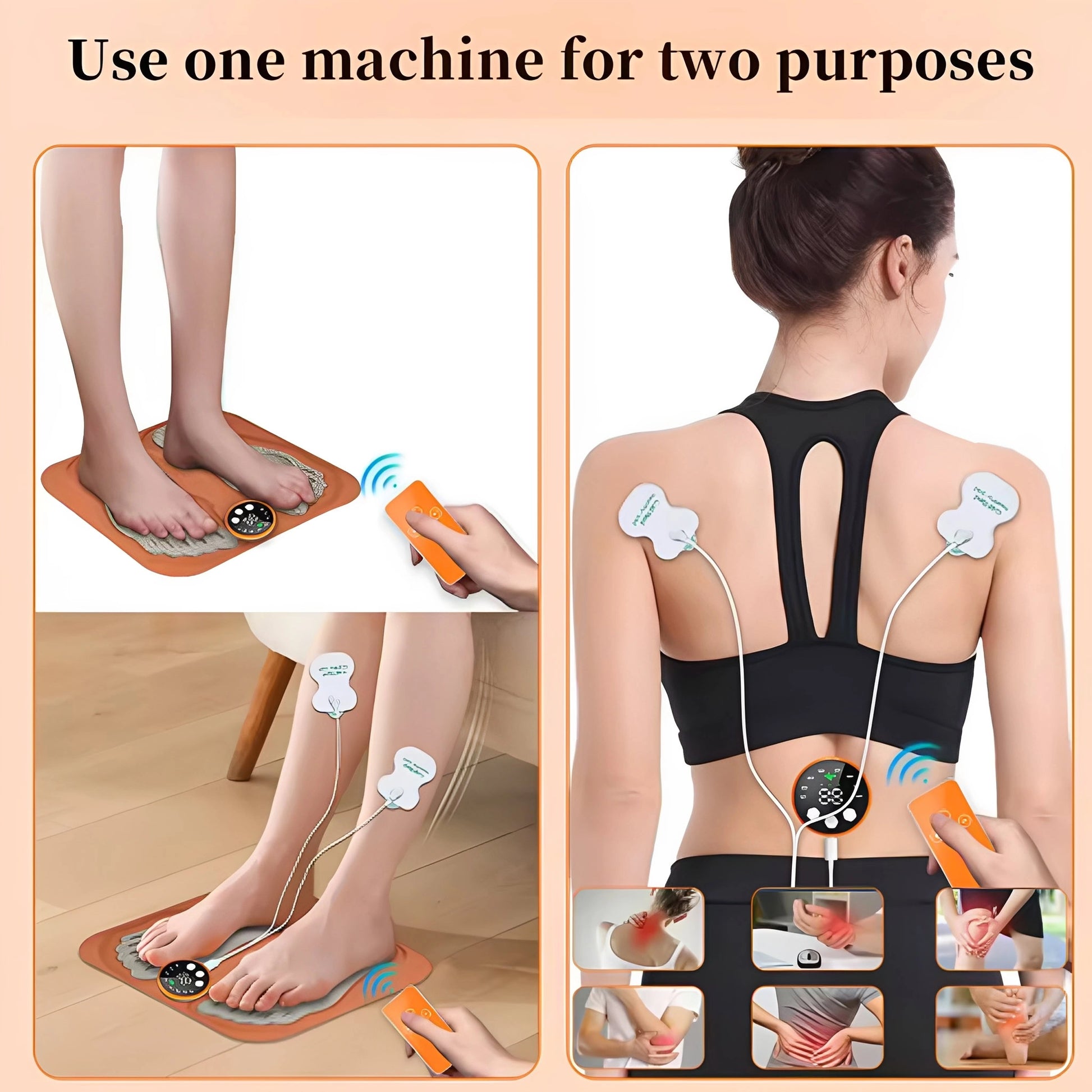 EMS plattorna går även att använda för andra kroppsdelar