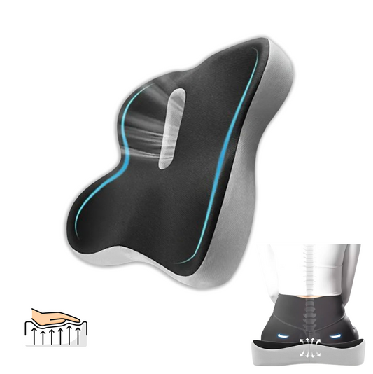 Ergonomisk Sittdyna i Minnesskum - Svanskotestöd & Smärtlindring