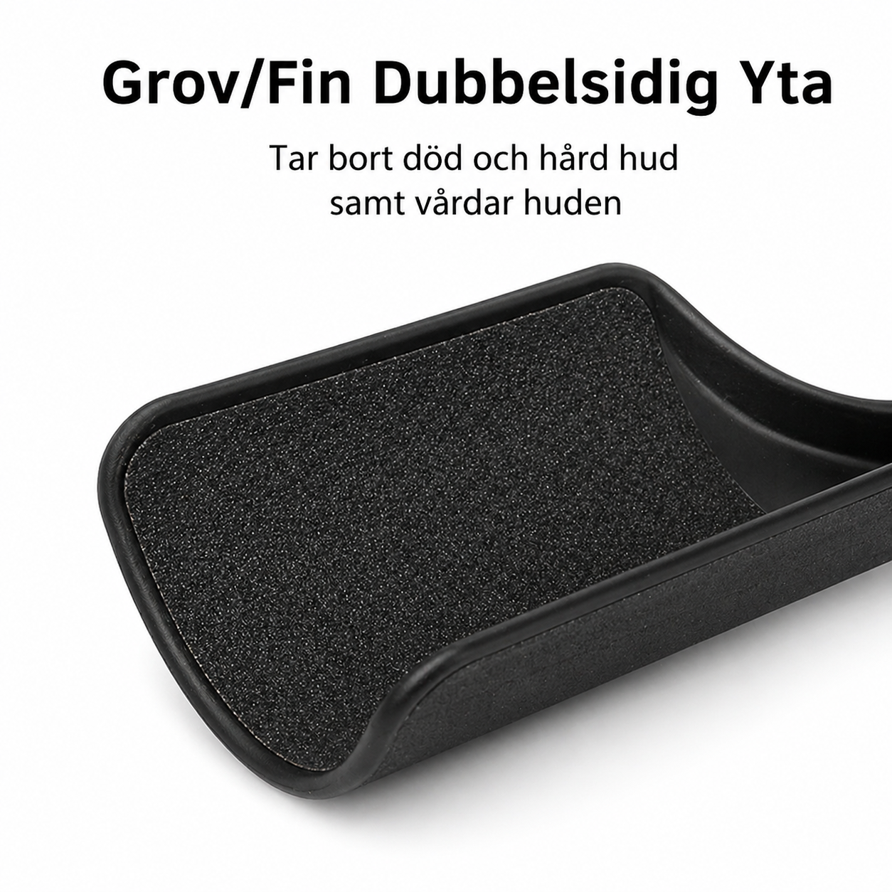 Dubbelsidig yta med grov och fin struktur