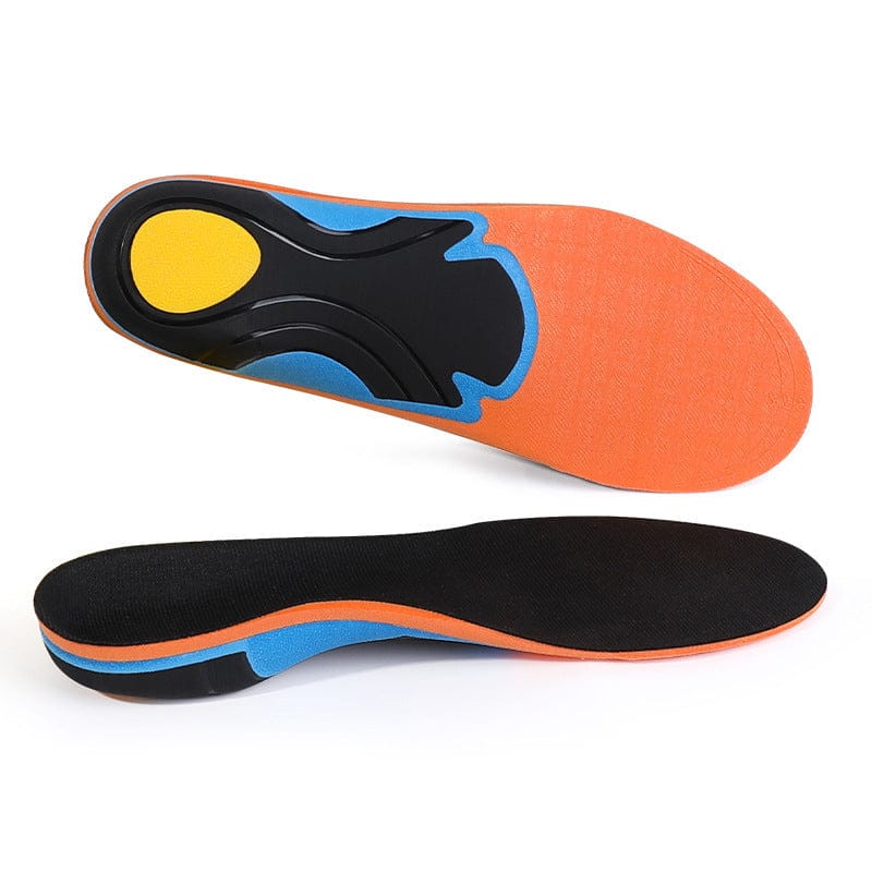 Bilden illustrerar baksidan och sulan liggandes