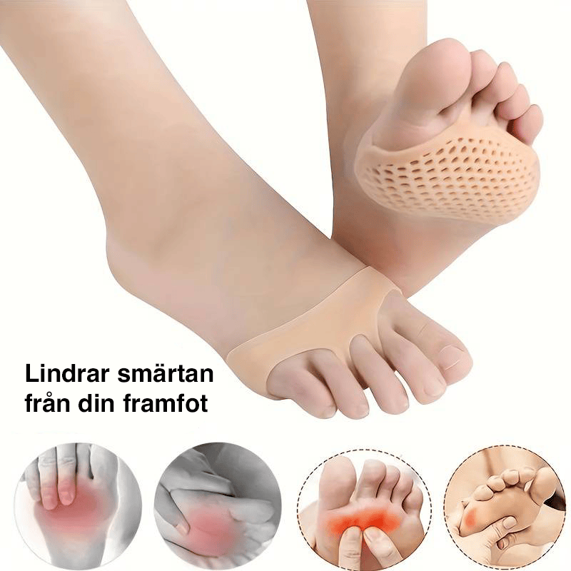 Halkfria Silikonkuddar med Maximal Fotkomfort (2 st)