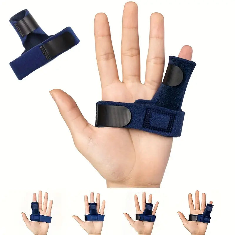 Justerbar fingerskena med aluminiumstöd – stabiliserande stöd för fingrar