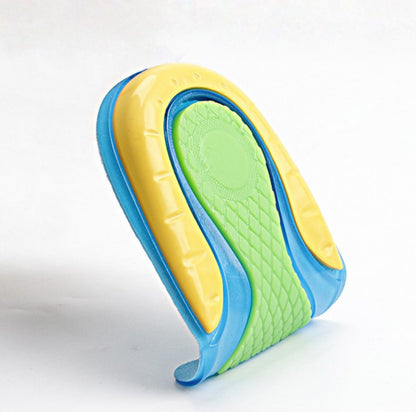 Hälkudde för hälsporre med stötdämpande gel och ergonomisk form, fristående produktbild.