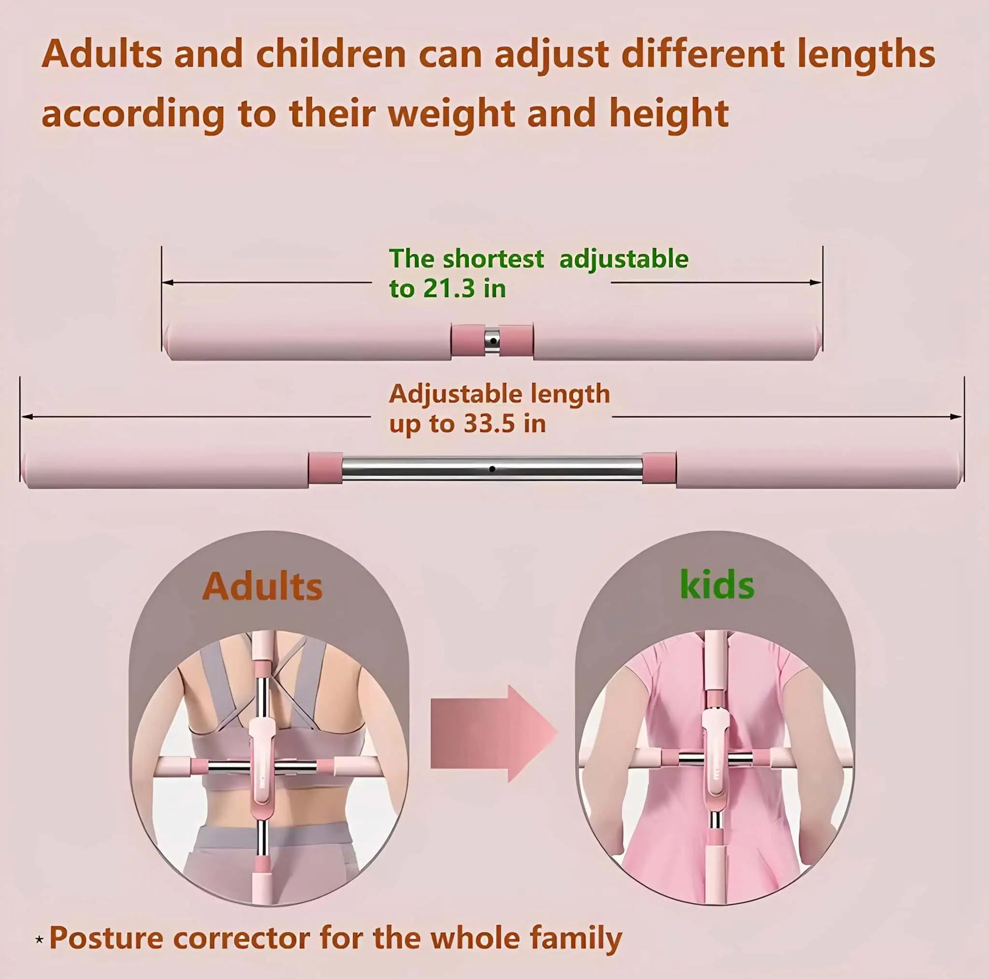 Ryggstöd som hjälper till att hålla axlarna i ett upprätt läge