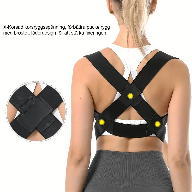 Korrigerare som ger stöd vid upprätt hållning under vardagsbruk