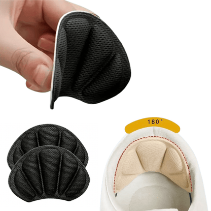 Självhäftande mjukt hälskydd som placeras i skon för att motverka skav