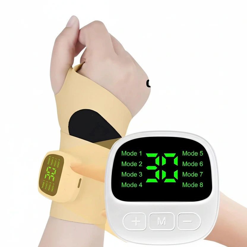 Handledsstöd i användning med aktiverad vibrationsfunktion