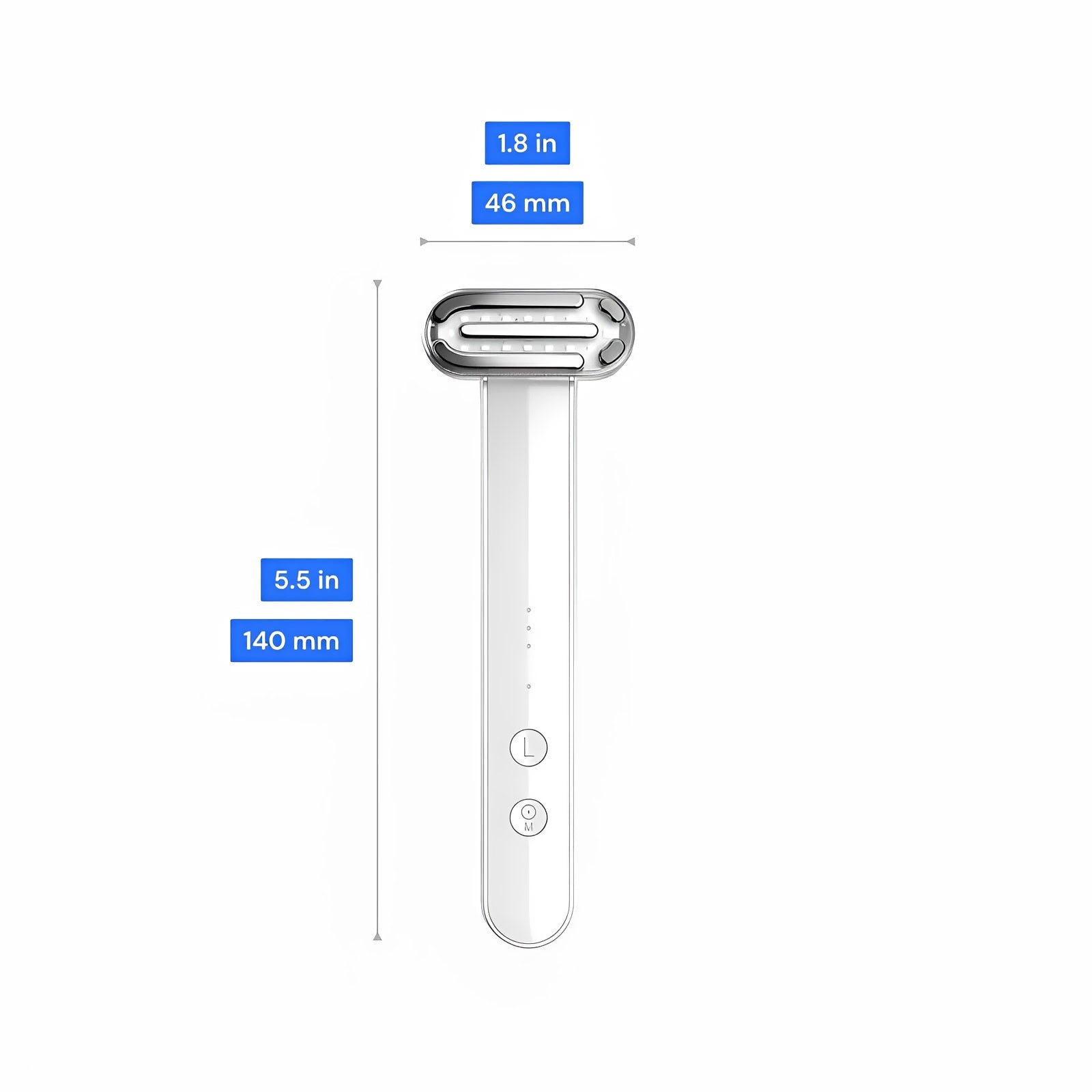 Måttanvisning för rödljusterapi produkten
