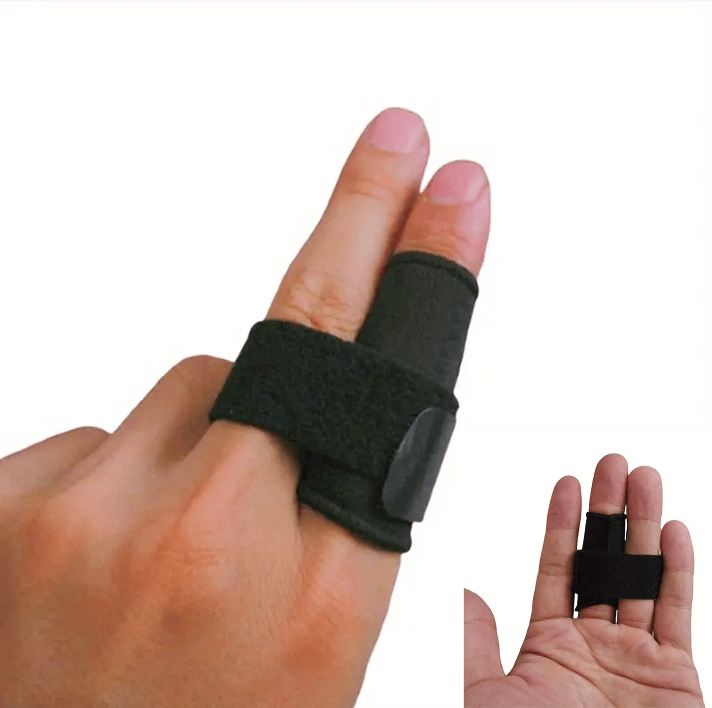 Justerbar fingerskena som passar bra för sportutövare.