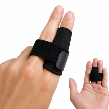 Justerbar fingerskena med stabilt stöd för fingerled.