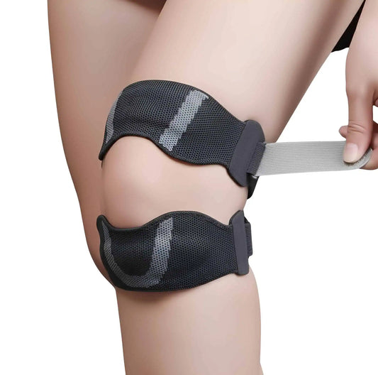 Knästöd för patellasenan som bärs runt knät