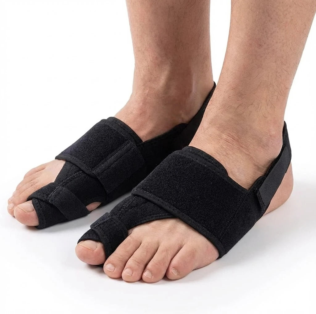 Komfortabla tåskiljare mot Hallux Valgus på båda fötter
