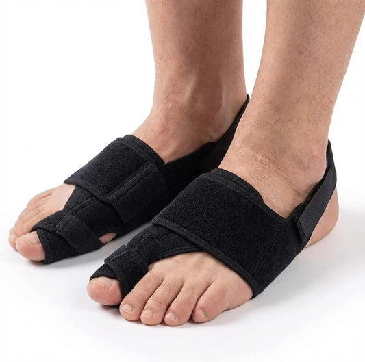 Komfortabla tåskiljare mot Hallux Valgus på båda fötter