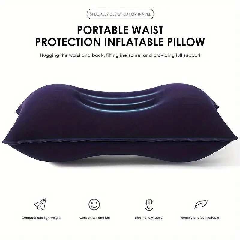 Uppblåsbar Kudde för Nack- och Ryggstöd