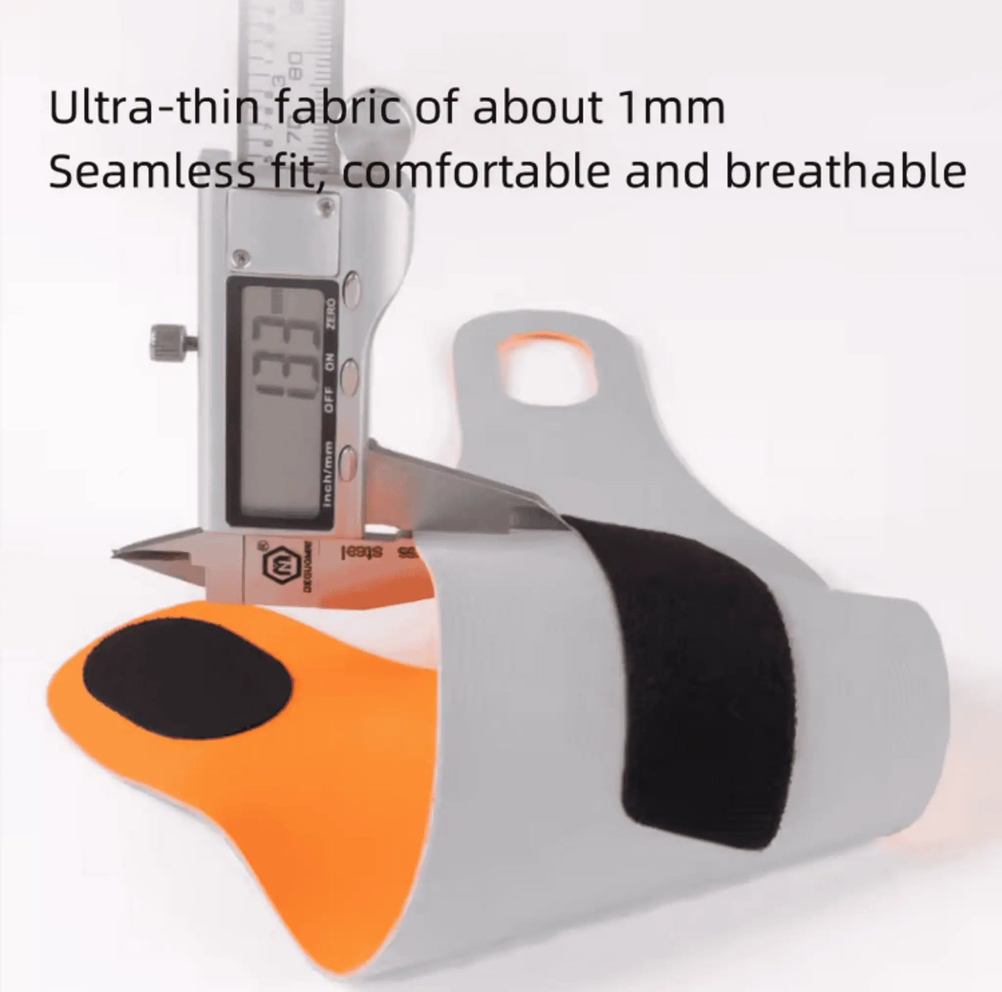 Handledsstöd som används vid rörelse av handen i super tunt material