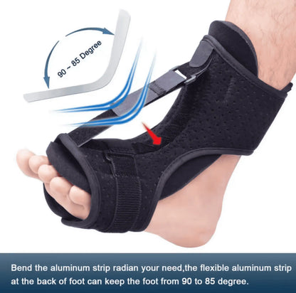 Stödstruktur som håller foten i viloläge