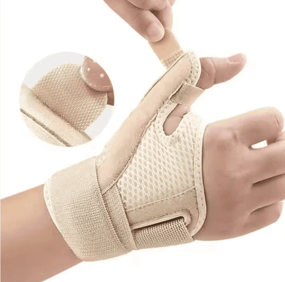 Ortopedisk tumstödsskena som stabiliserar tumme och handled