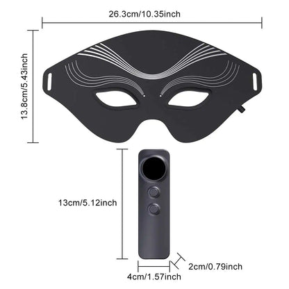 Rödljusterapi ögonmask med ergonomisk design och justerbart band