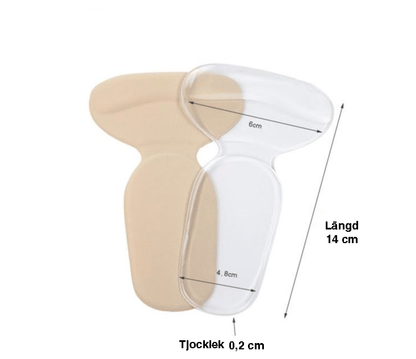 Diskret hälskydd som placeras i skon