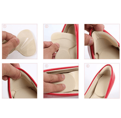 Exempel på användning av skoskavsinlägg i skor