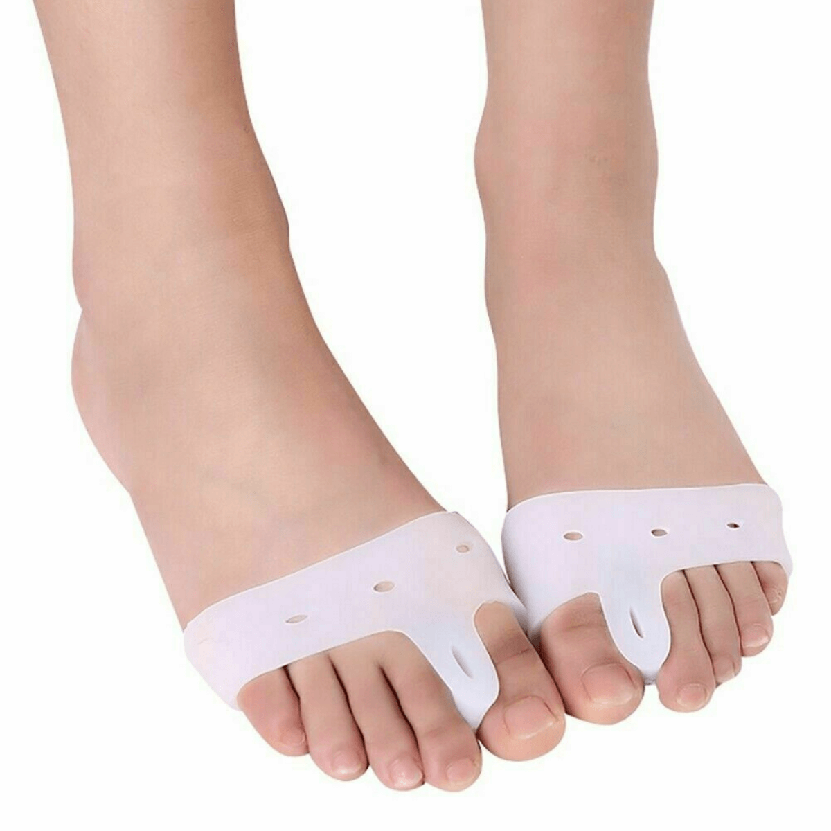 Skydd för hallux valgus placerat över stortåleden