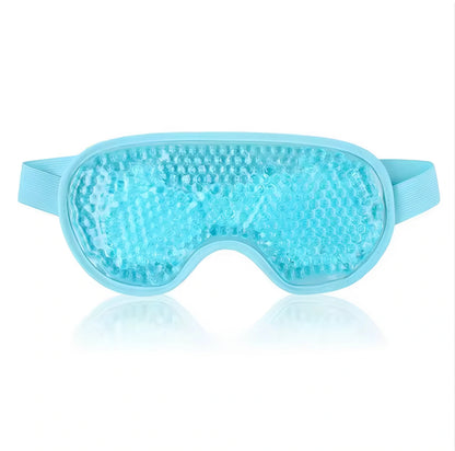 Sovmask mot huvudvärk med gelkulor och justerbart band