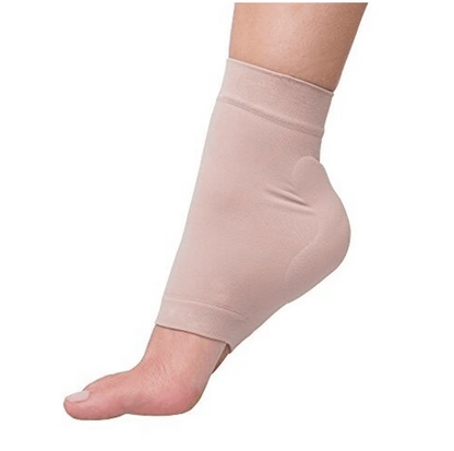 tödstrumpa med gelkudde som avlastar hälen