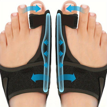 Komfortabla tåsärare för Hallux Valgus, dag och natt användning